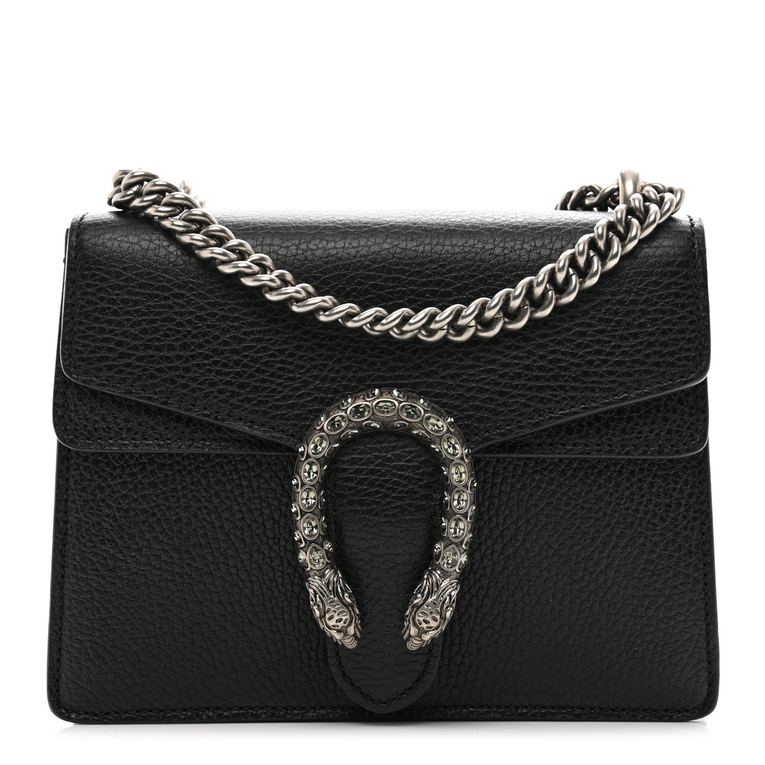 Gucci Calfskin Mini Dionysus Shoulder Bag Black 1 of 12