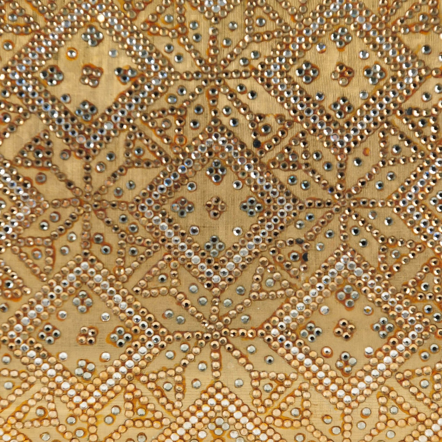 Crystal Minaudiere Clutch Gold