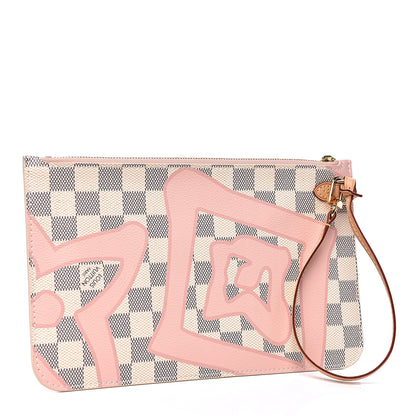 Louis Vuitton Damier Azur Tahitienne Neverfull MM GM Pochette 2 of 8