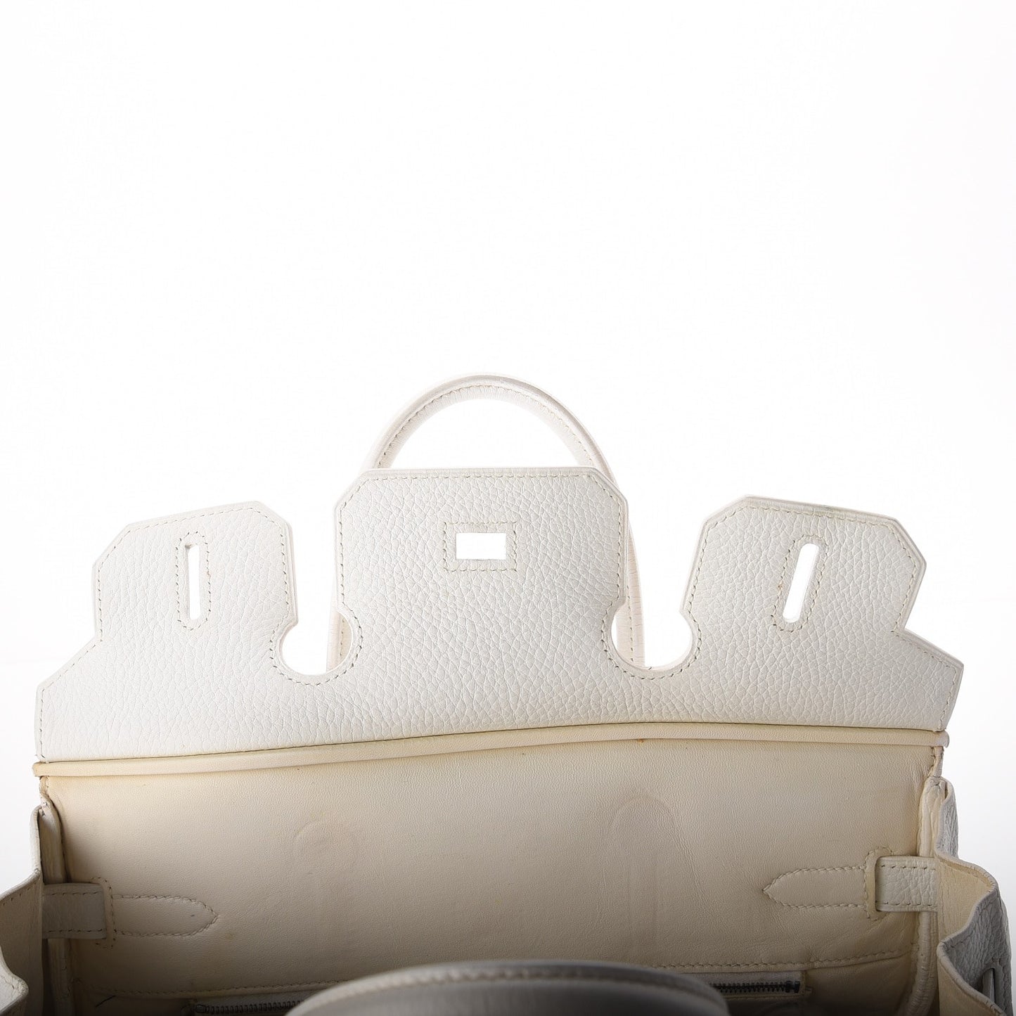 Taurillon Clemence Birkin 30 White