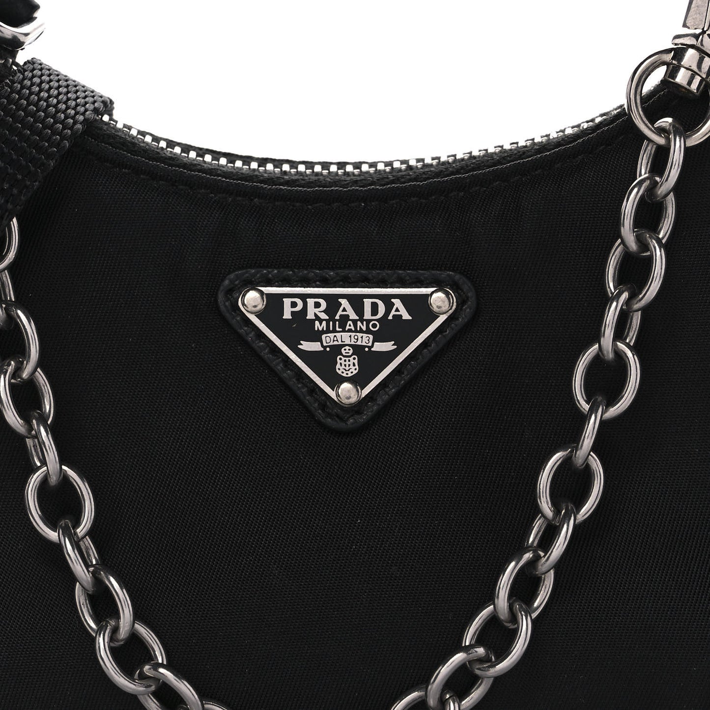 Tessuto Nylon Mini Re-Edition 2000 Shoulder Bag Black