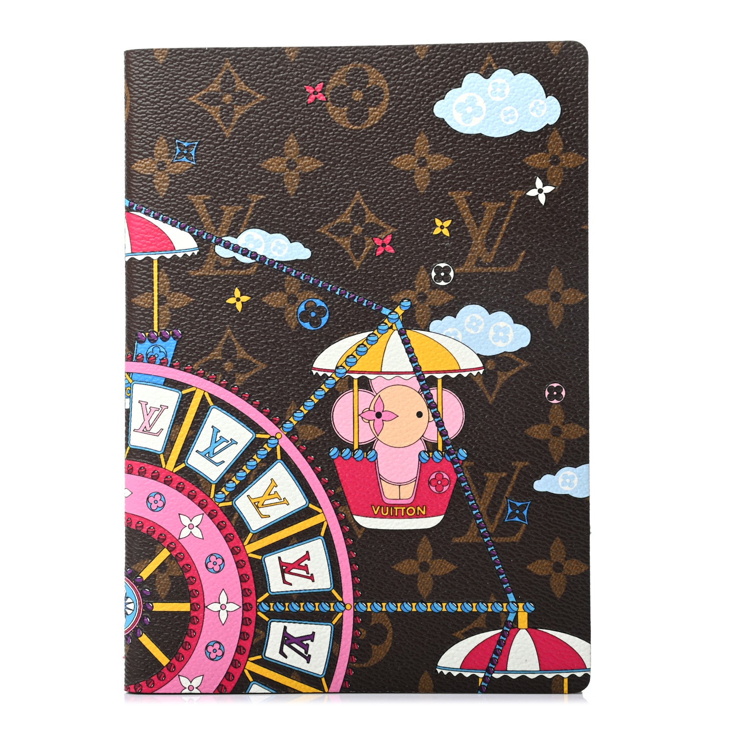 Louis Vuitton Monogram 2020 Christmas Animation Big Wheel Notebook MM Rose Ballerine 1 of 6
