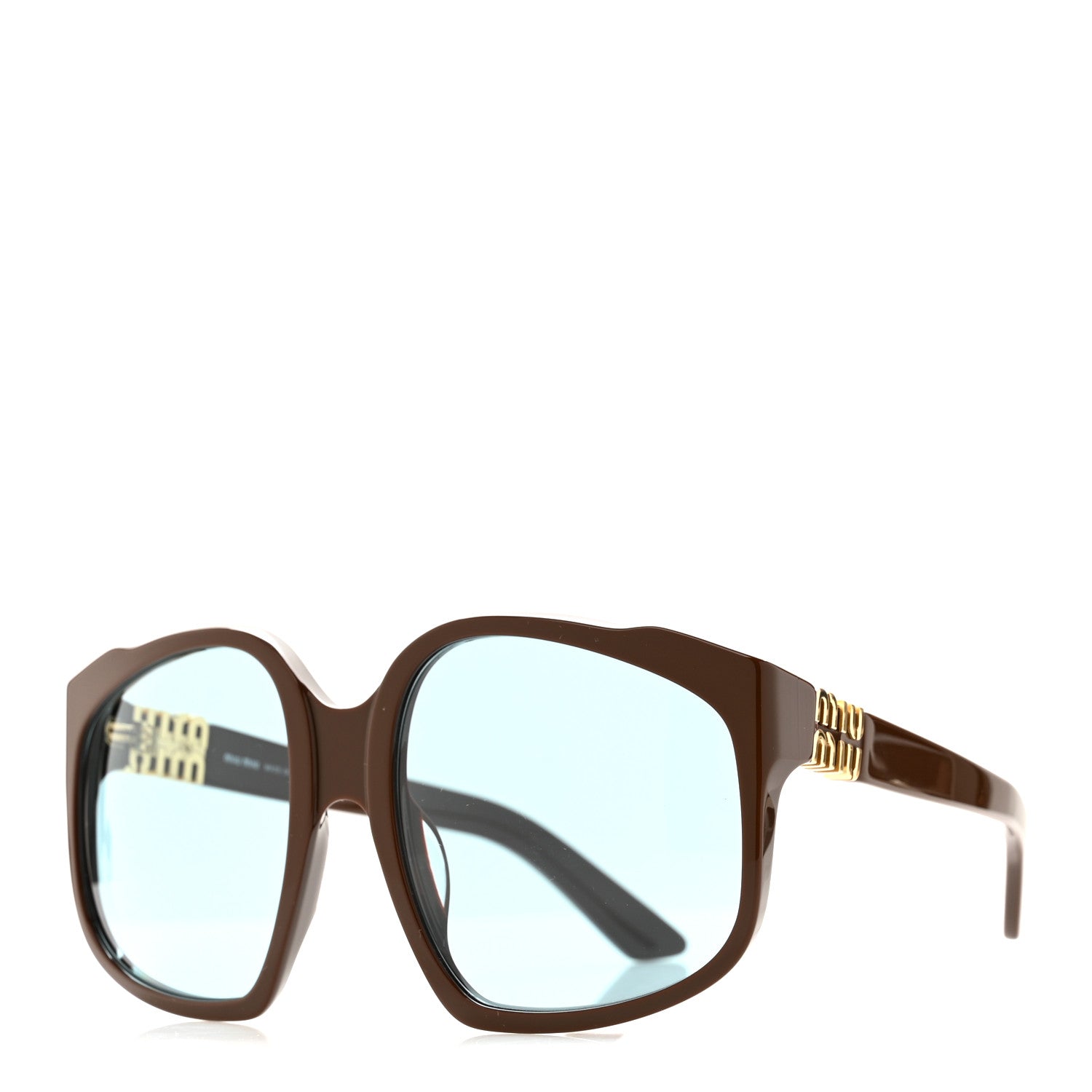 Miu Miu Acetate Square Sunglasses SMU A07 Brown 1 of 8