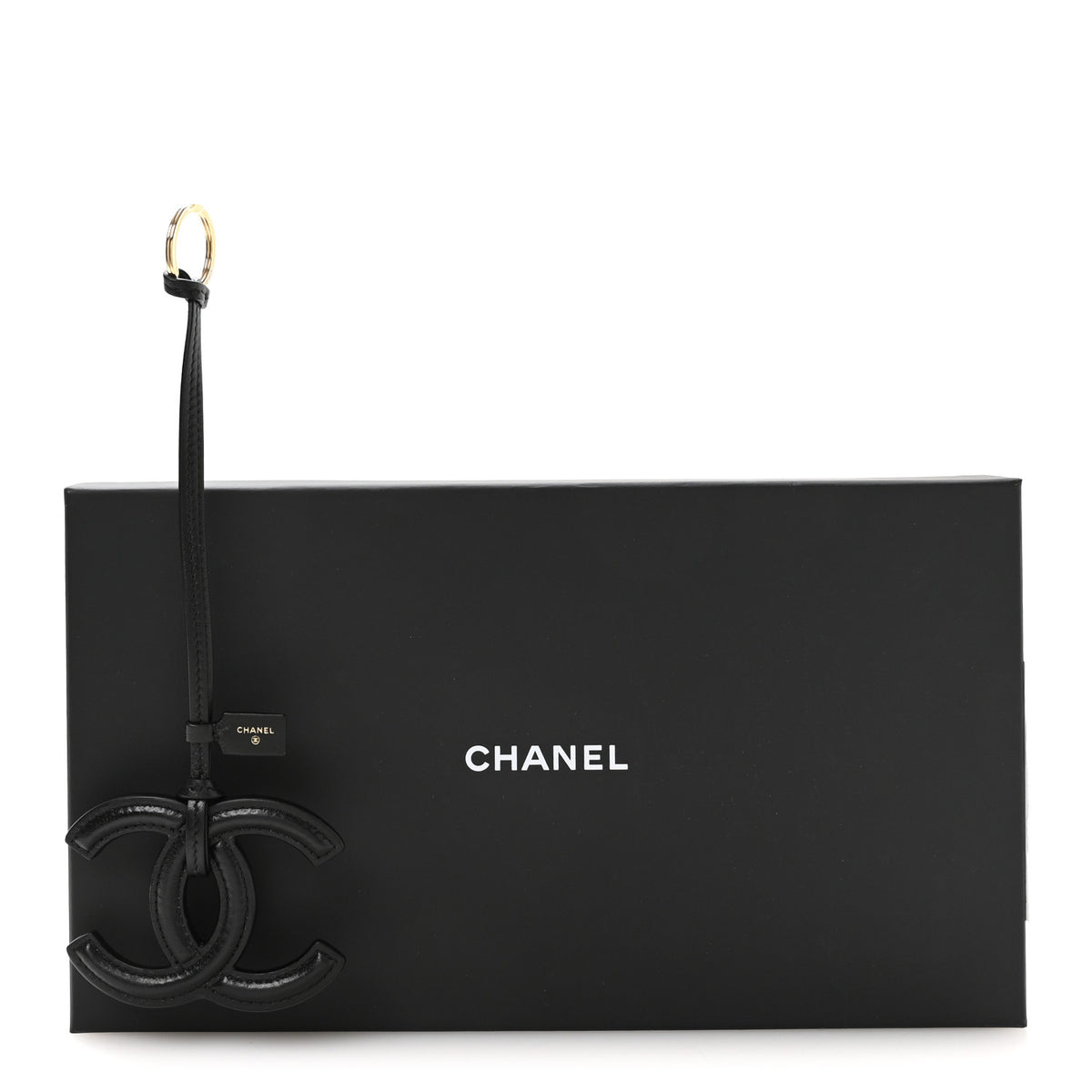 Chanel Lambskin Mini CC Bag Charm Black 5 of 5
