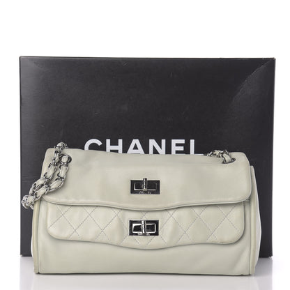 Chanel Lambskin Quilted Large Mademoiselle Double Flap Light Green 13 of 13