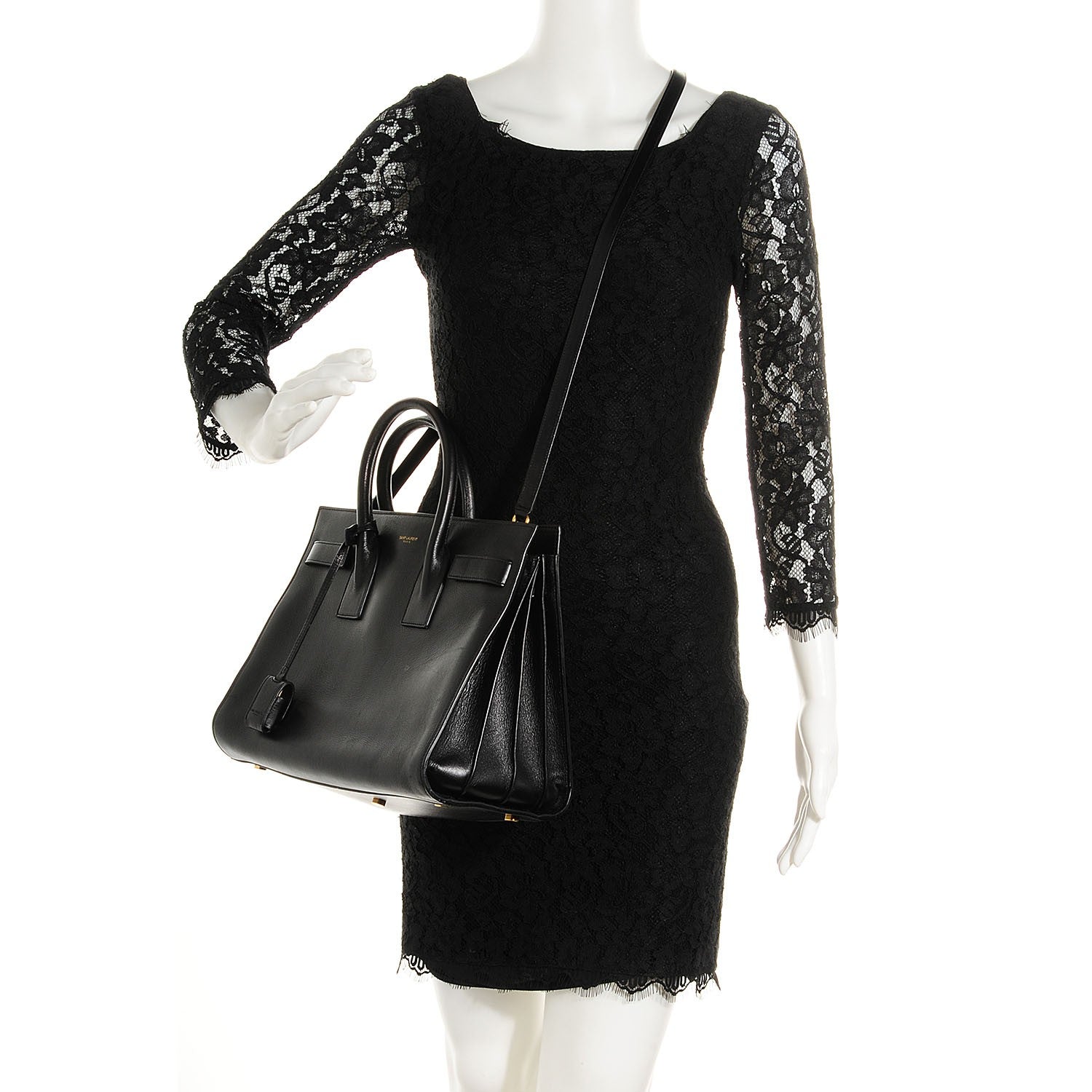 Saint Laurent Calfskin Small Sac De Jour Black 2 of 7
