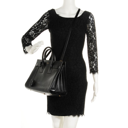 Saint Laurent Calfskin Small Sac De Jour Black 2 of 7
