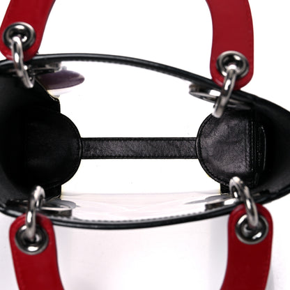 Christian Dior PVC Lady Dior Black Red 5 of 24