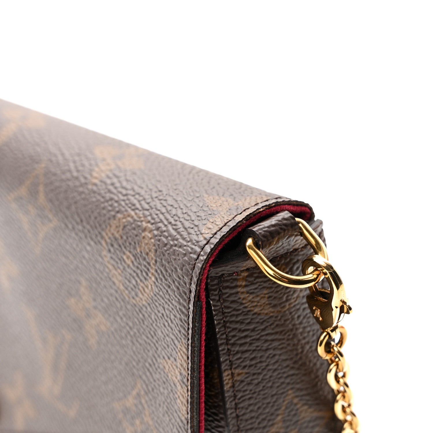Louis Vuitton Monogram Pochette Felicie Chain Wallet Fuchsia 15 of 16