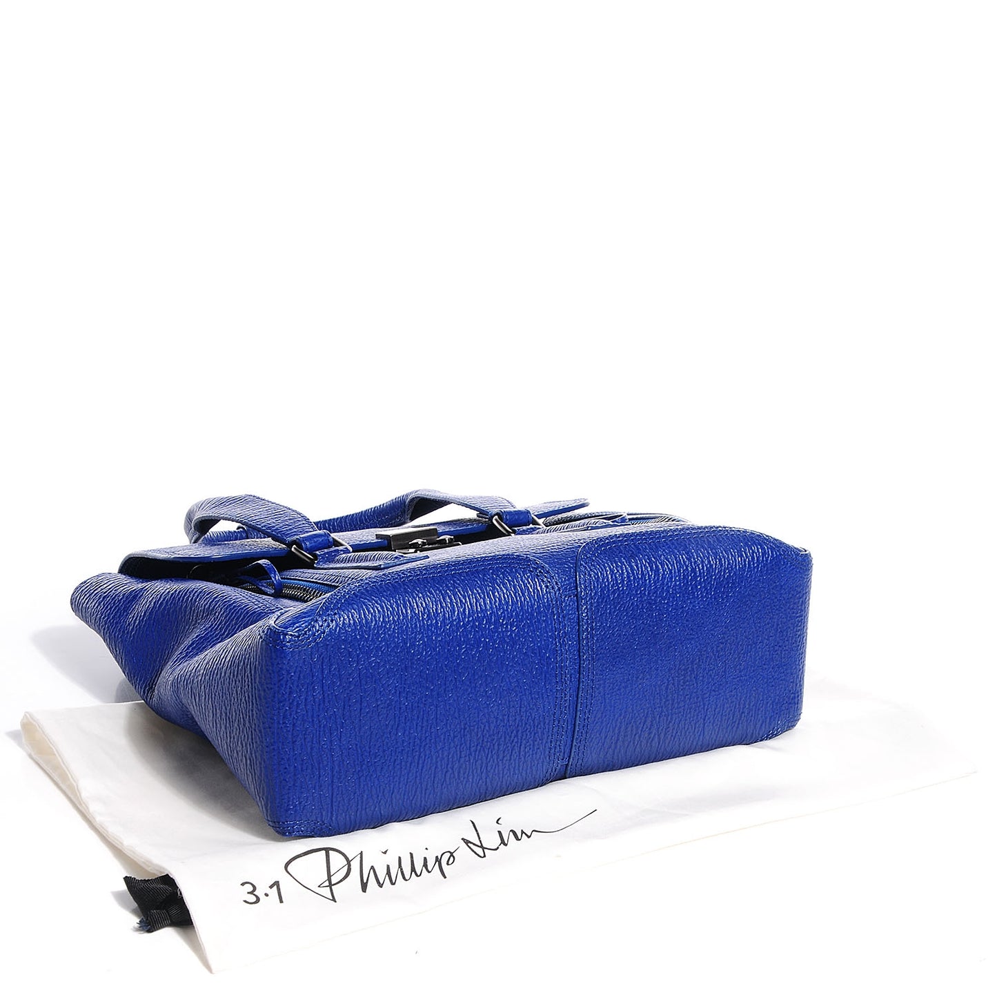 3.1 Leather Medium Pashli Satchel Cobalt Blue