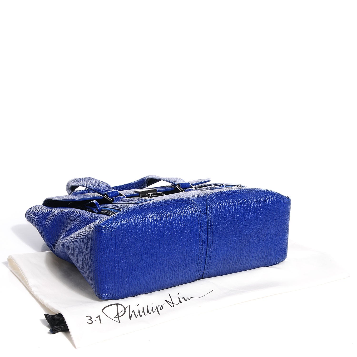 3.1 Phillip Lim 3.1 Leather Medium Pashli Satchel Cobalt Blue 4 of 12