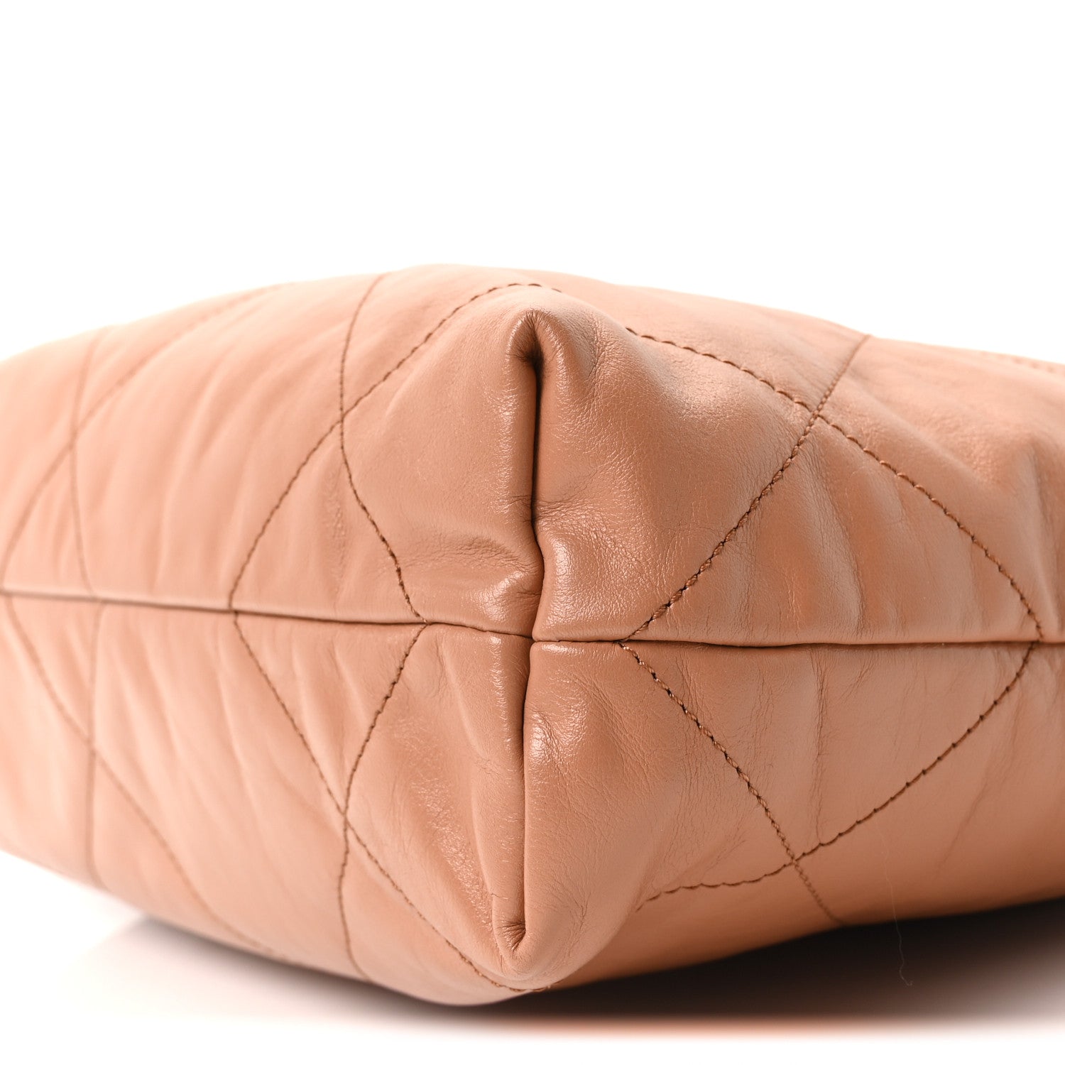 Chanel Shiny Calfskin Quilted Small Chanel 22 Camel 11 of 11
