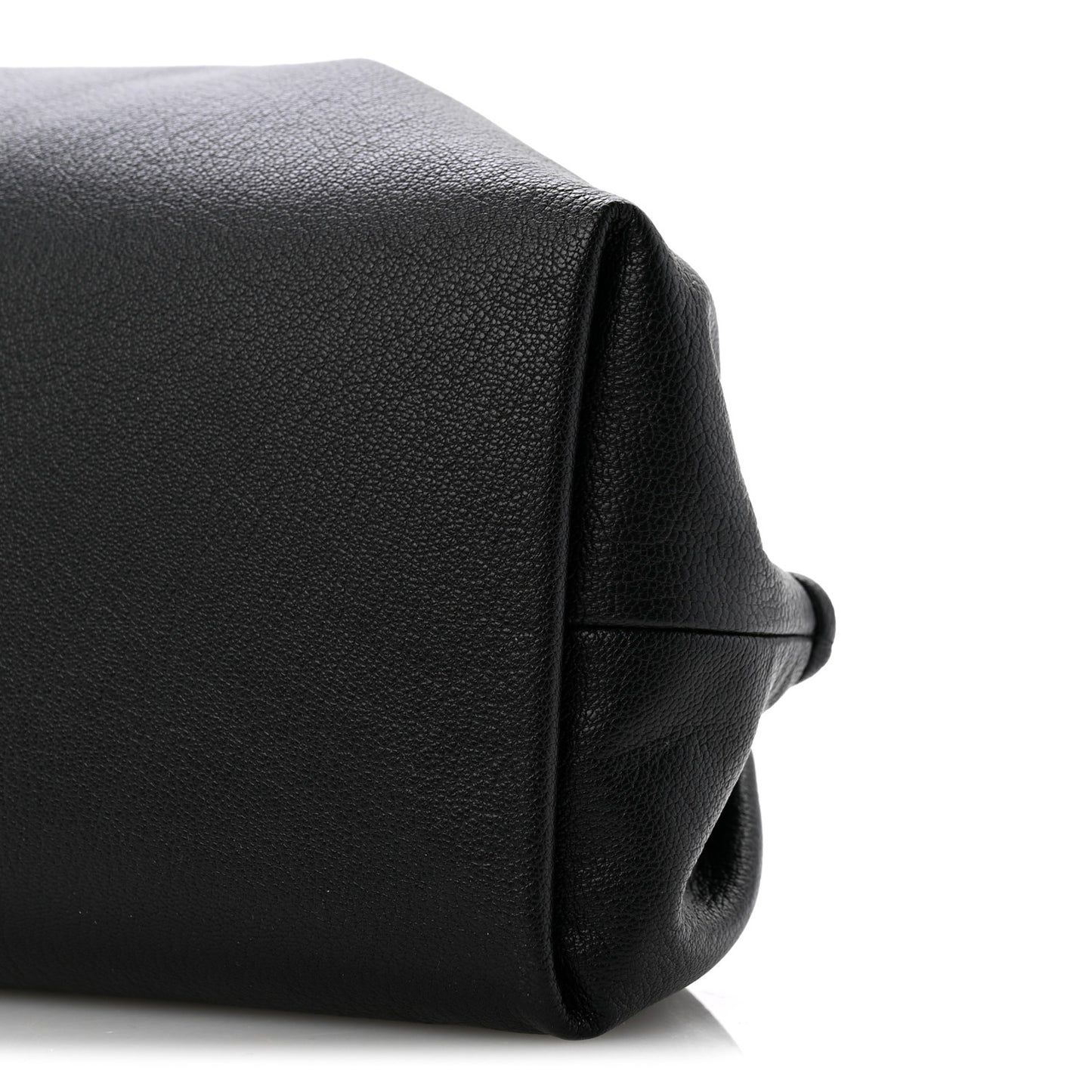 Goatskin Charlotte Clutch Black