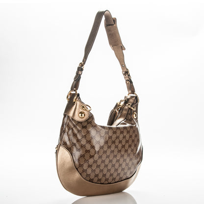 Gucci Crystal Monogram Babouska Hobo 3 of 7
