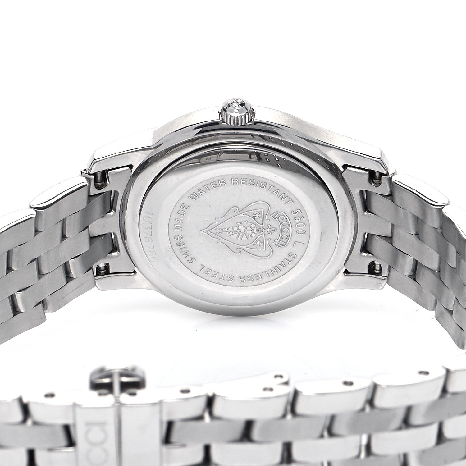 Gucci Stainless Steel Diamond 27mm 5500L Quartz Watch Black 4 of 4