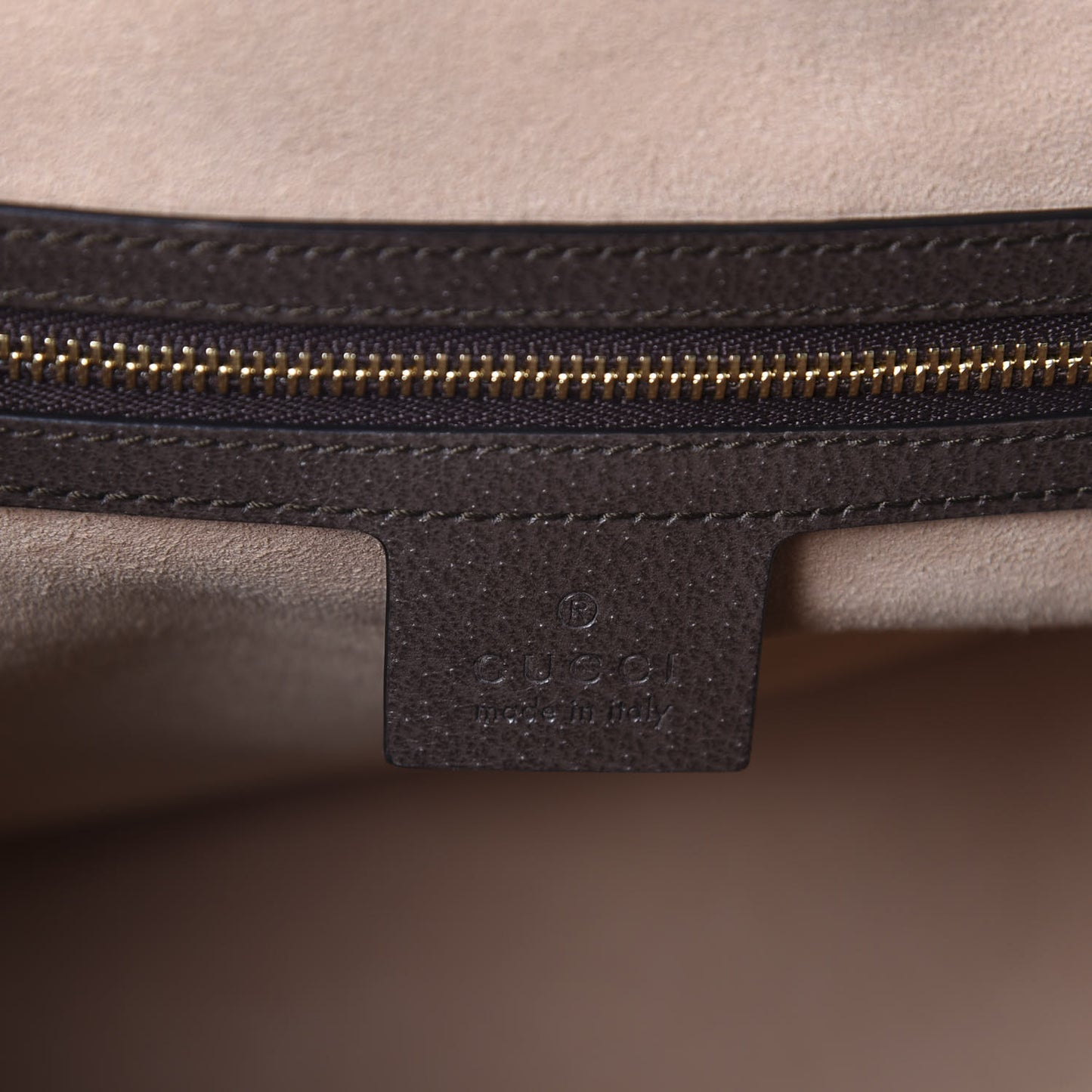 GG Supreme Monogram Web Medium Ophidia Tote Bag Brown