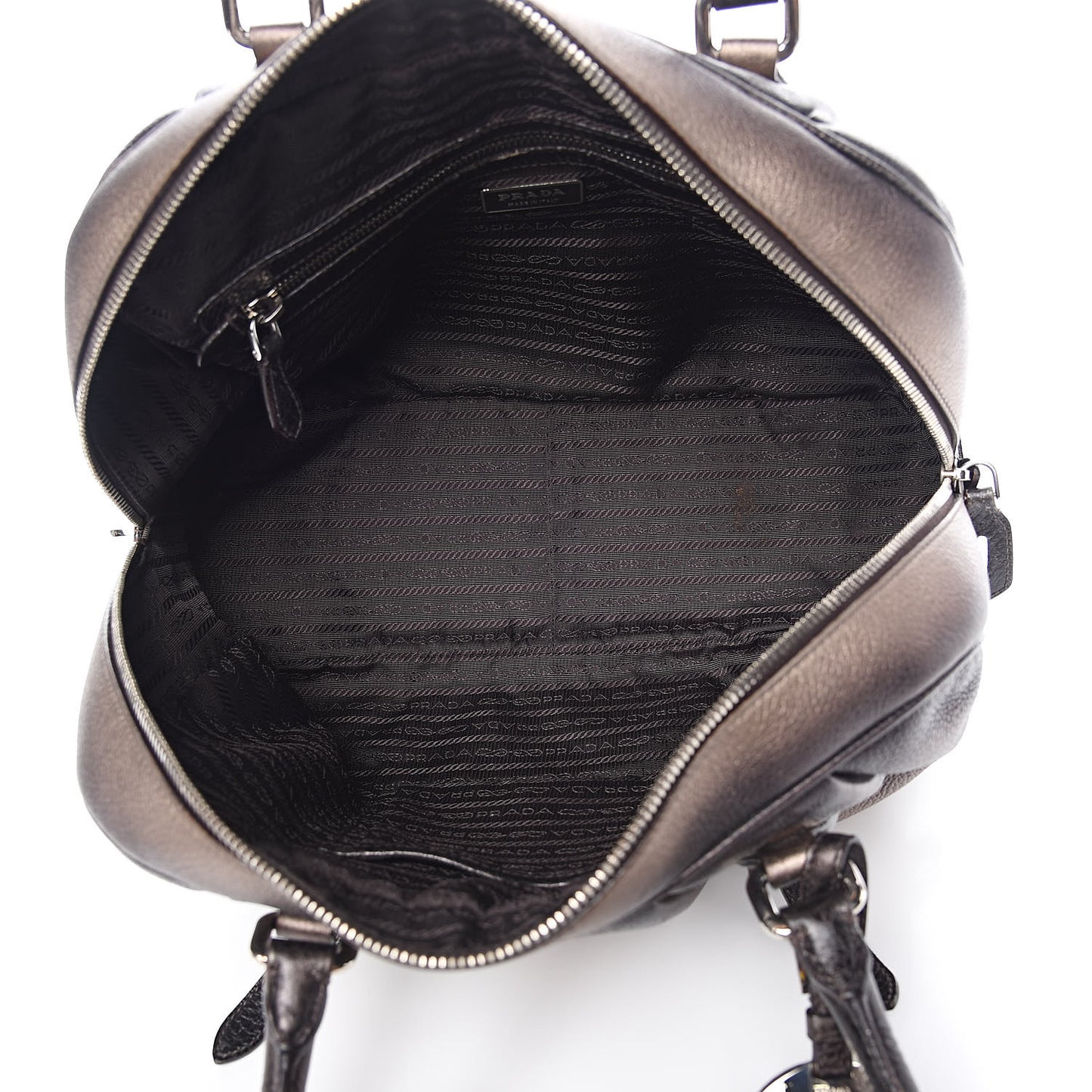 Vitello Daino Antik Bauletto Tote Piombo