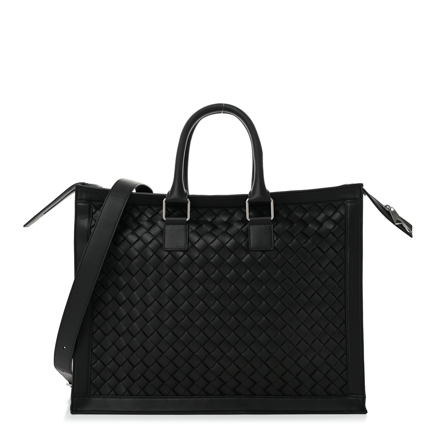 Nappa Intrecciato Briefcase Black