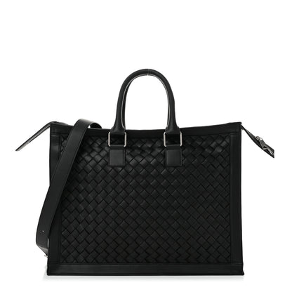 Bottega Veneta Nappa Intrecciato Briefcase Black 1 of 10