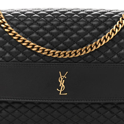 Saint Laurent Lambskin Quilted Victoire Shoulder Bag Black 8 of 13