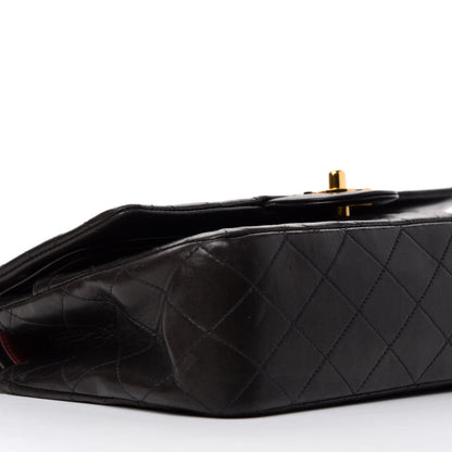 Chanel Lambskin Quilted Medium Double Flap Black 6 of 14