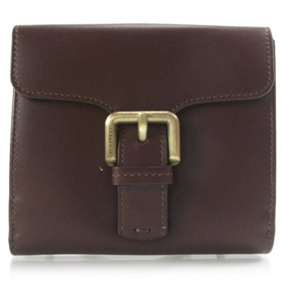 Leather Nova Check Wallet Brown