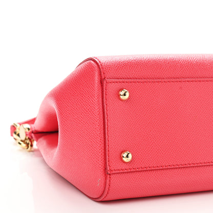 Dolce & Gabbana Dauphine Small Miss Sicily Satchel Red 8 of 9