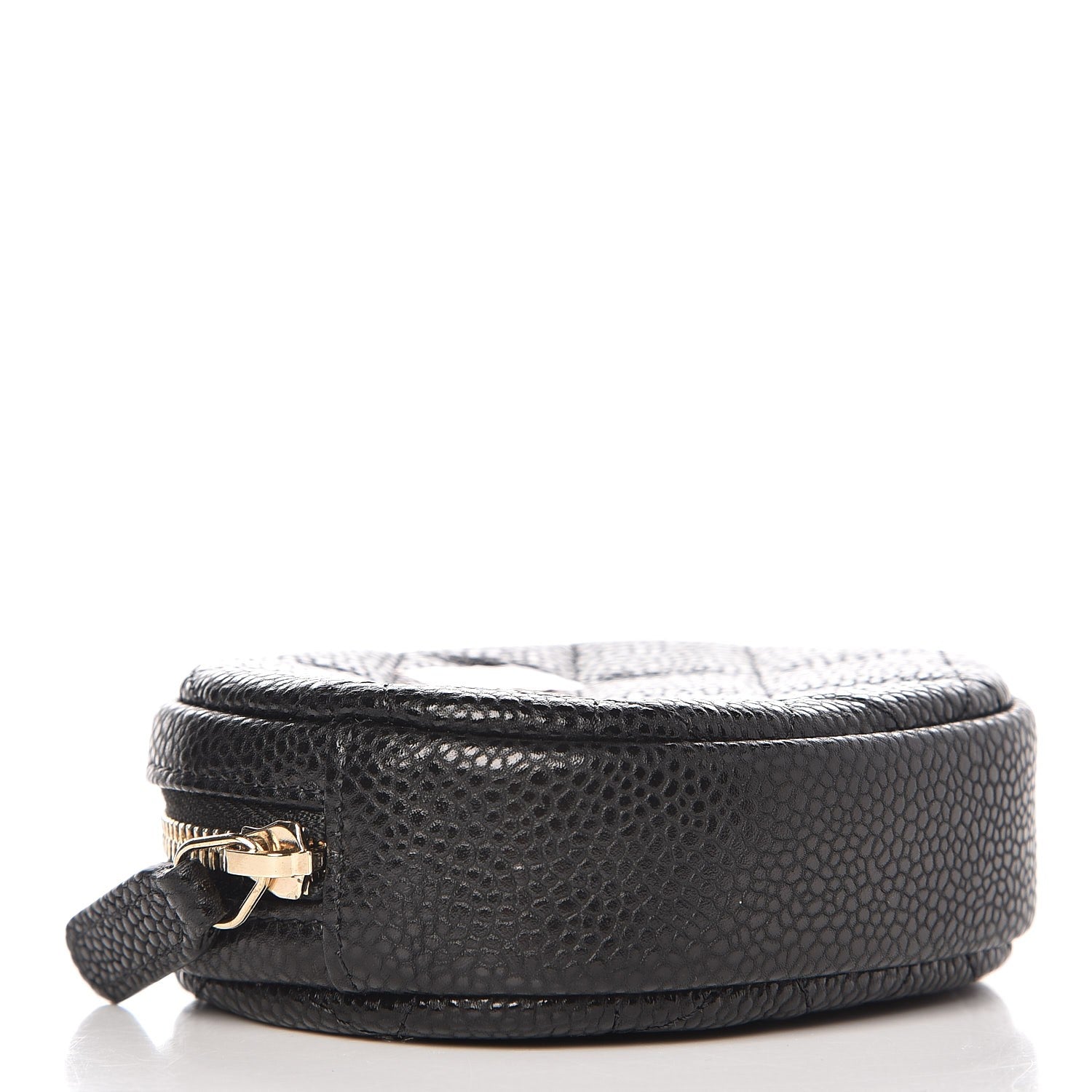 Chanel Caviar Quilted Zip Around Classic Coin Purse Black 4 of 7