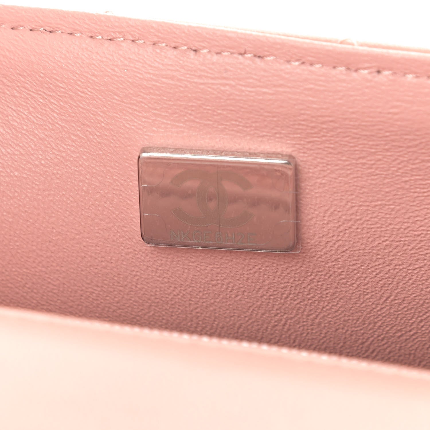 Chanel Lambskin Quilted Mini Rectangular Flap Dark Pink 7 of 10