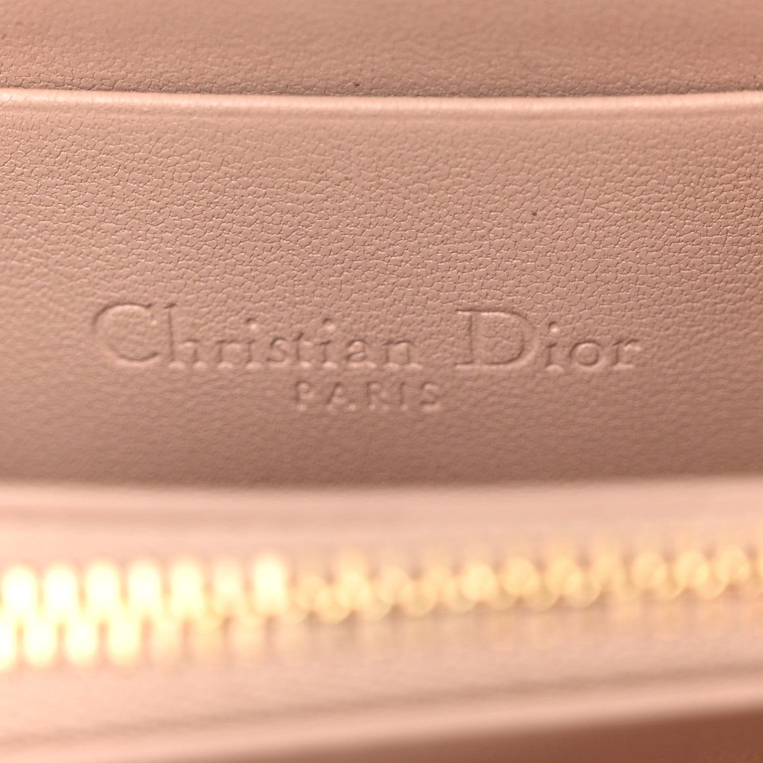 Christian Dior Lambskin Cannage Dioramour Small Lady Dior Voyageur Coin Purse Wallet Pink 6 of 9