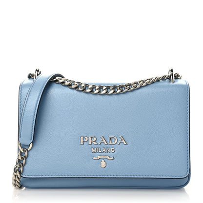 Prada Soft Calfskin Chain Crossbody Bag Astrale 1 of 8