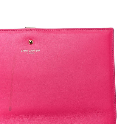 Saint Laurent Calfskin Classic Y Ligne Chain Wallet Bubblegum 4 of 5