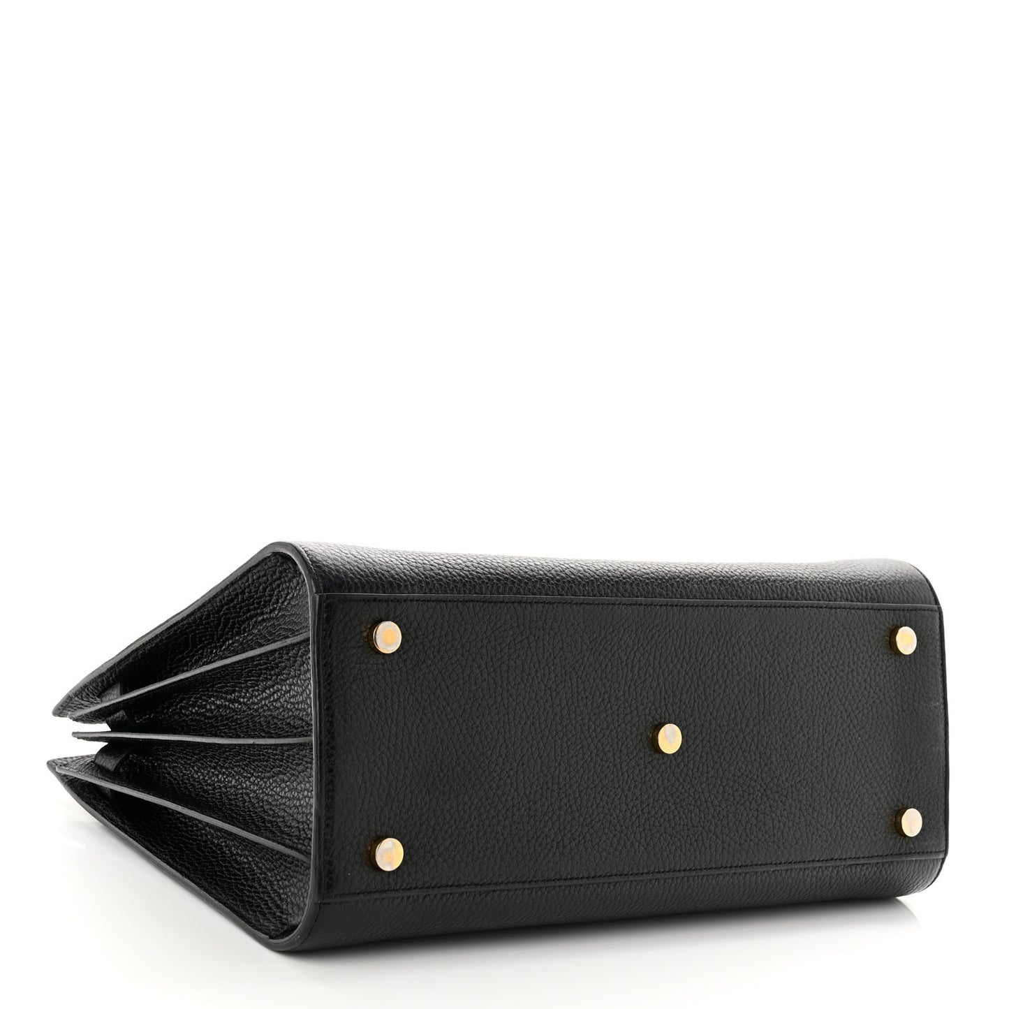 Grained Calfskin Small Sac De Jour Black