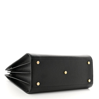 Saint Laurent Grained Calfskin Small Sac De Jour Black 4 of 11