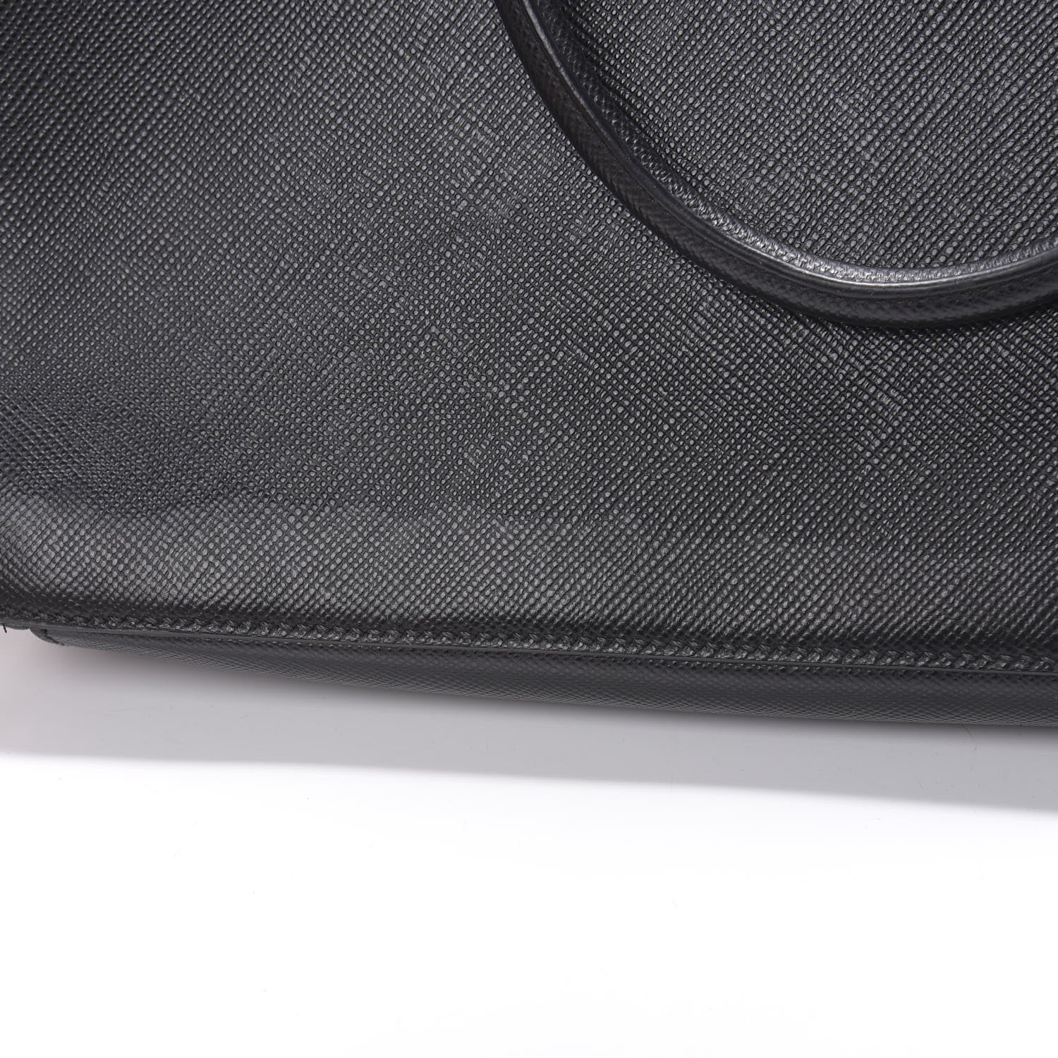 Prada Saffiano Cuir Briefcase Black 15 of 17