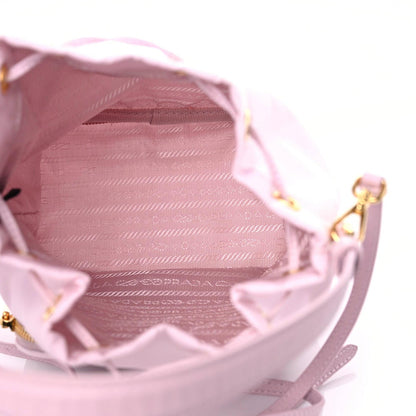 Prada Re-Nylon Saffiano Duet Bucket Crossbody Bag Alabastro 5 of 12