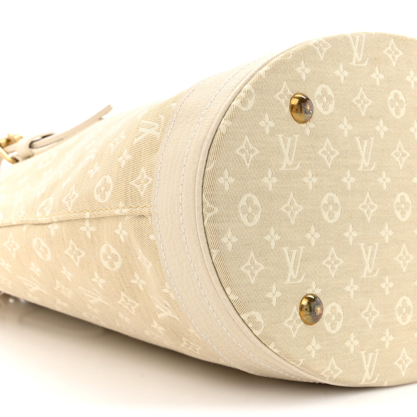 Mini Lin Monogram Bucket Bag Dune