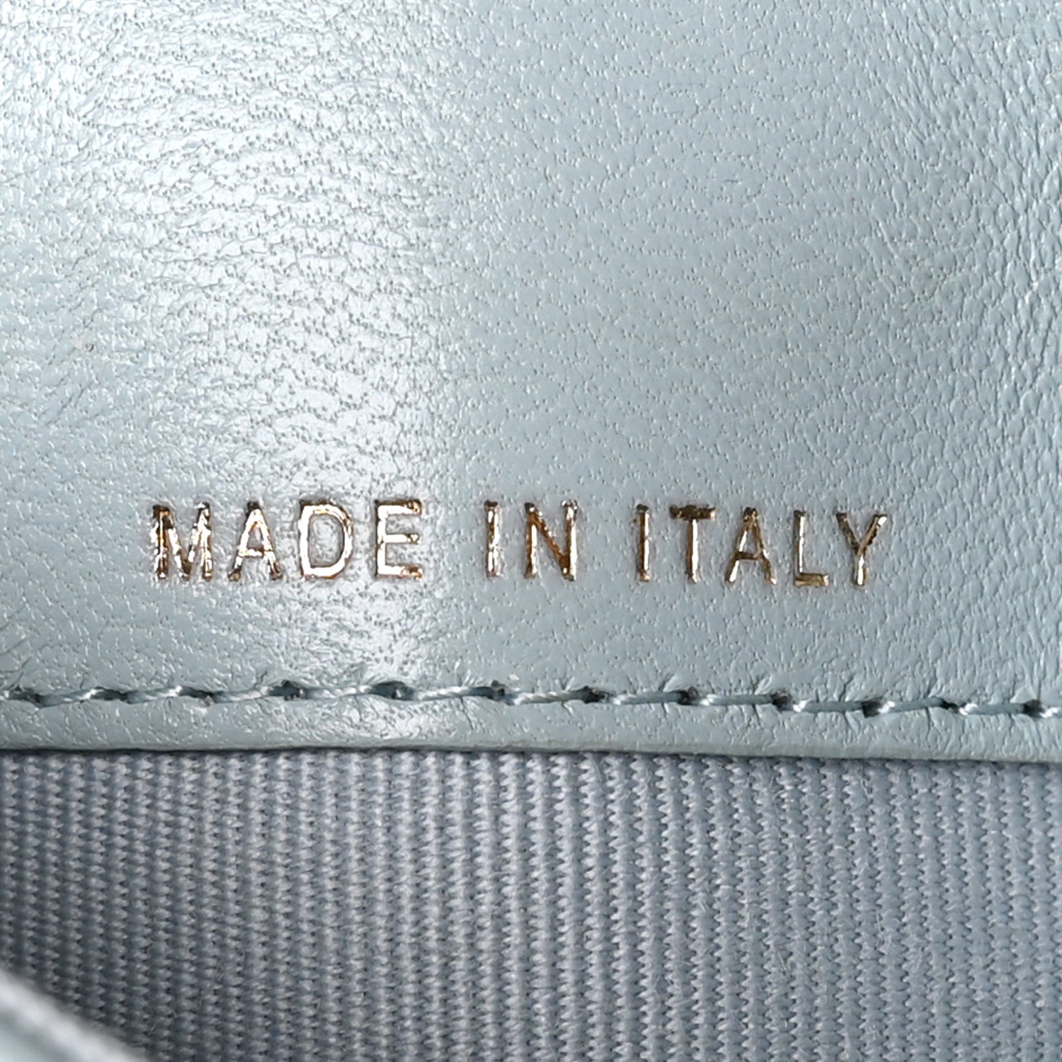 Chanel Lambskin Quilted Pearl Chain Belt Bag Light Blue 6 of 10