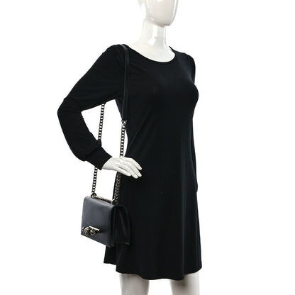 Alexander McQueen Calfskin Knuckle Shoulder Bag Black 2 of 14