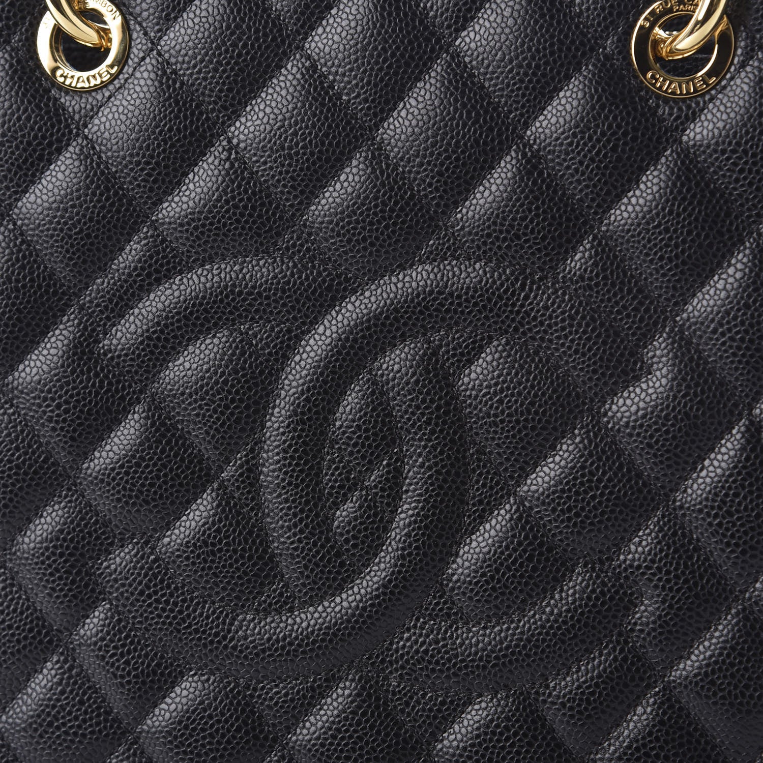 Chanel Caviar Quilted Grand Shopping Tote GST Black 9 of 9
