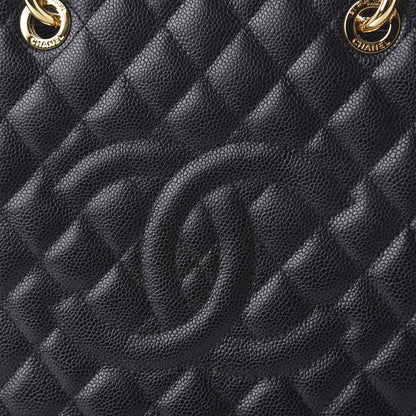 Chanel Caviar Quilted Grand Shopping Tote GST Black 9 of 9