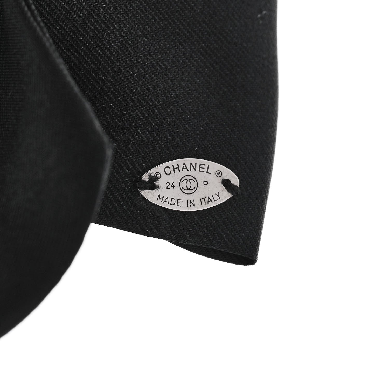 Chanel Silk Bow CC Hair Clip Black 4 of 5