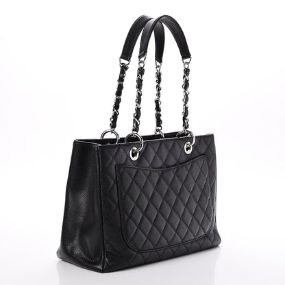 Chanel Caviar Quilted Grand Shopping Tote GST Black 3 of 7