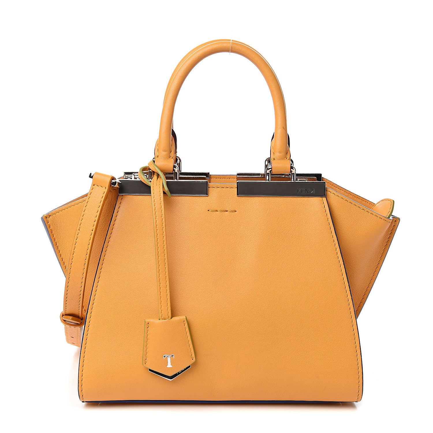 Fendi Vitello Dolce Mini 3Jours Tote Miel 1 of 9