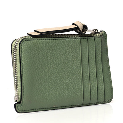 Loewe Soft Grained Calfskin Coin Card Holder Rosemary Tan 3 of 8