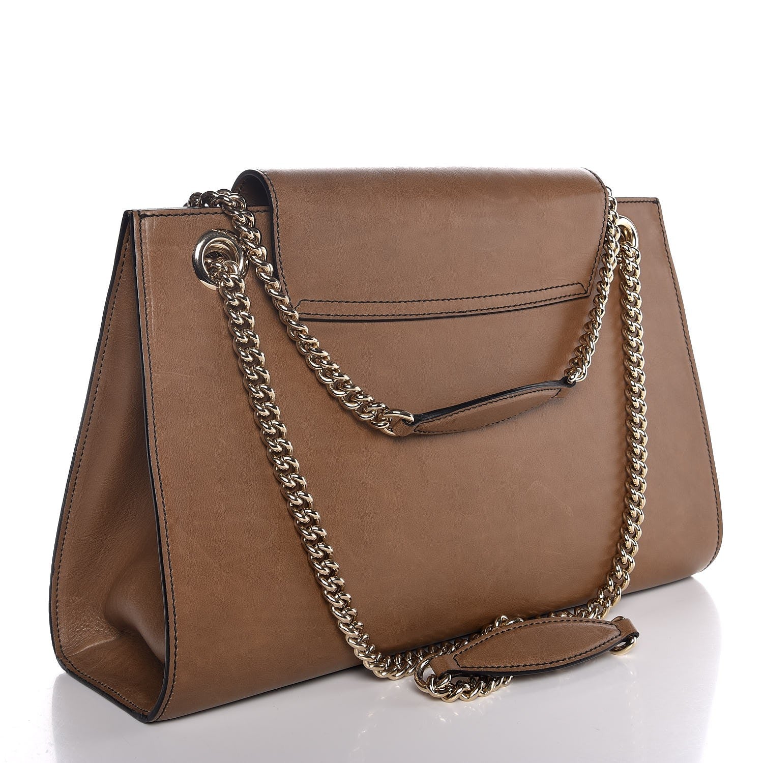 Gucci Saddle Soft Lux Large Emily Chain Shoulder Bag Acero 4 of 10