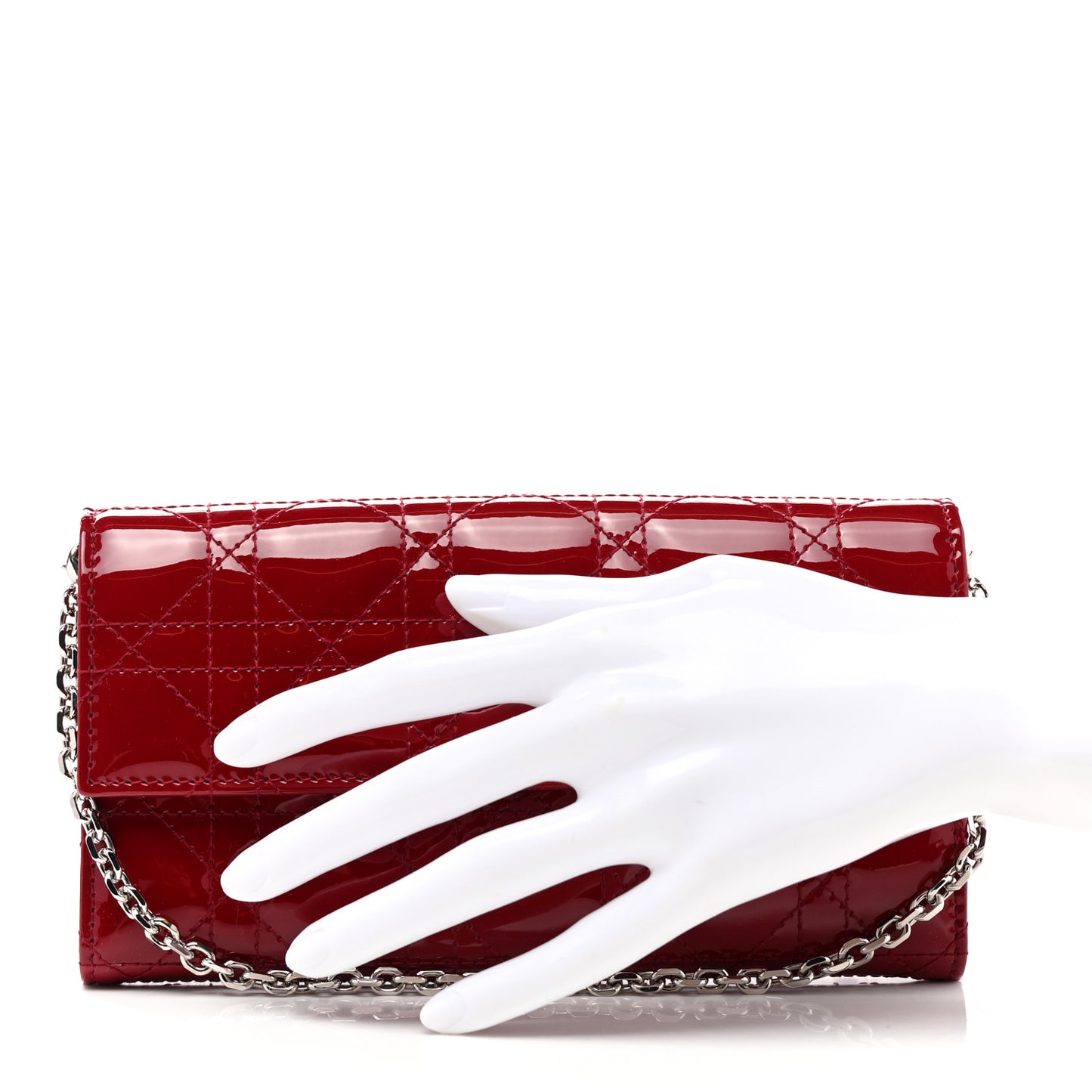 Patent Cannage Lady Dior Rendezvous Wallet On Chain