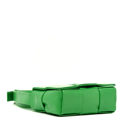 Bottega Veneta Paper Calfskin Maxi Intreccio Extra Mini Cassette Crossbody Bag Parakeet 4 of 13