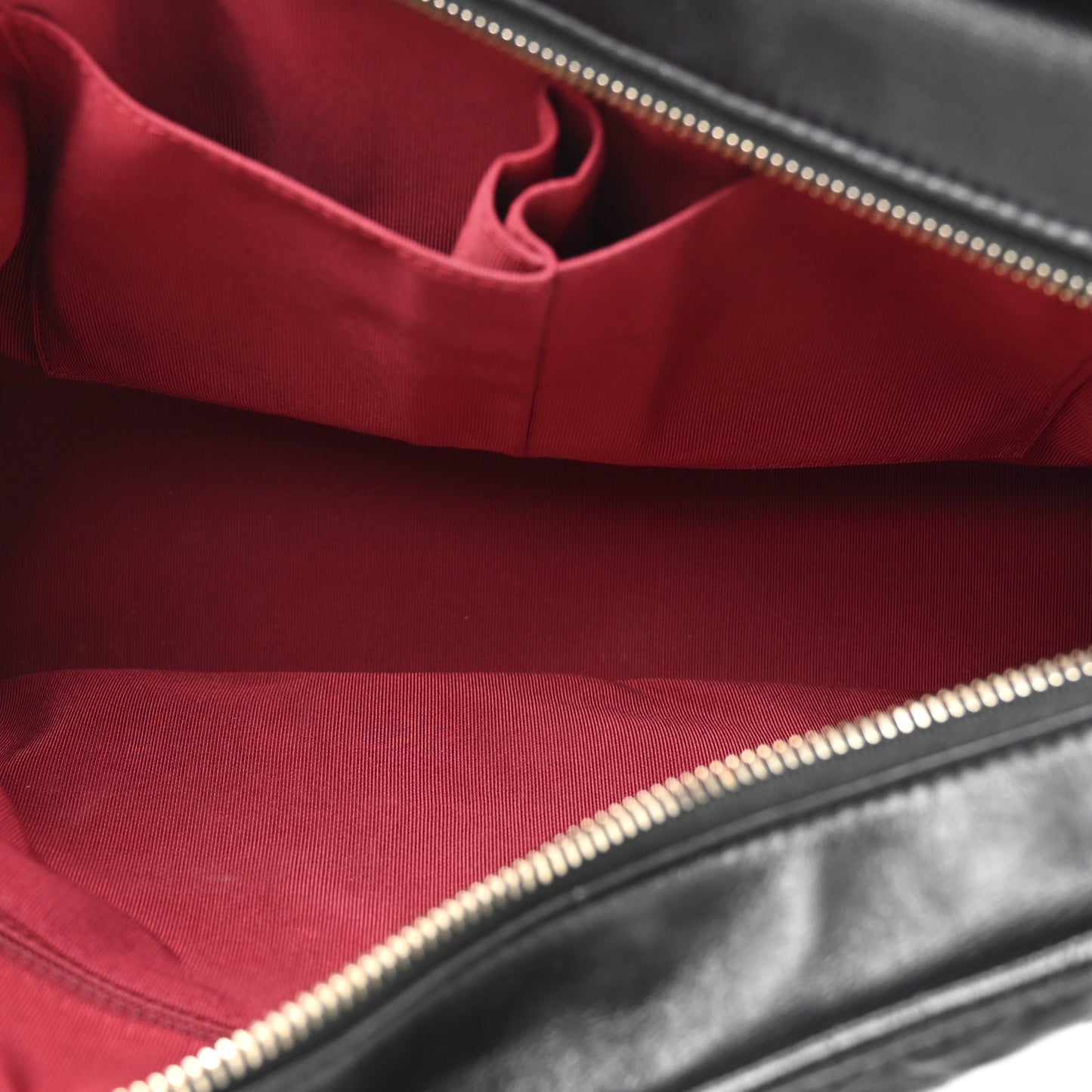 Aged Calfskin Quilted Large Gabrielle Hobo Black