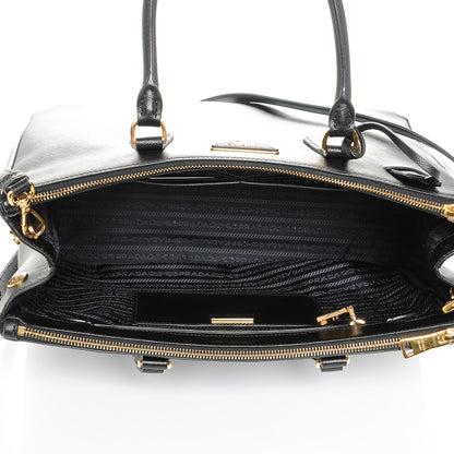 Prada Saffiano Large Galleria Double Zip Tote Black 5 of 6